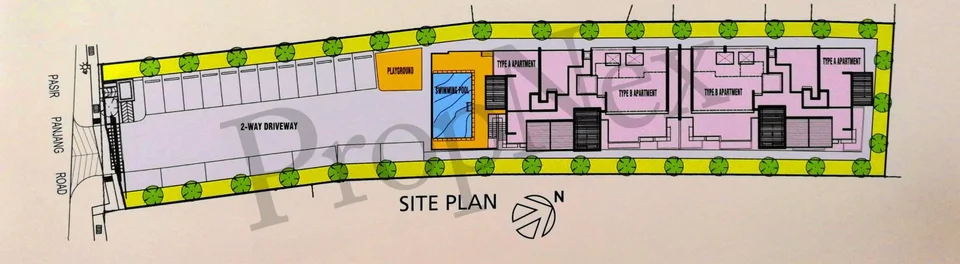 Site plan of The Cassandra in Singapore