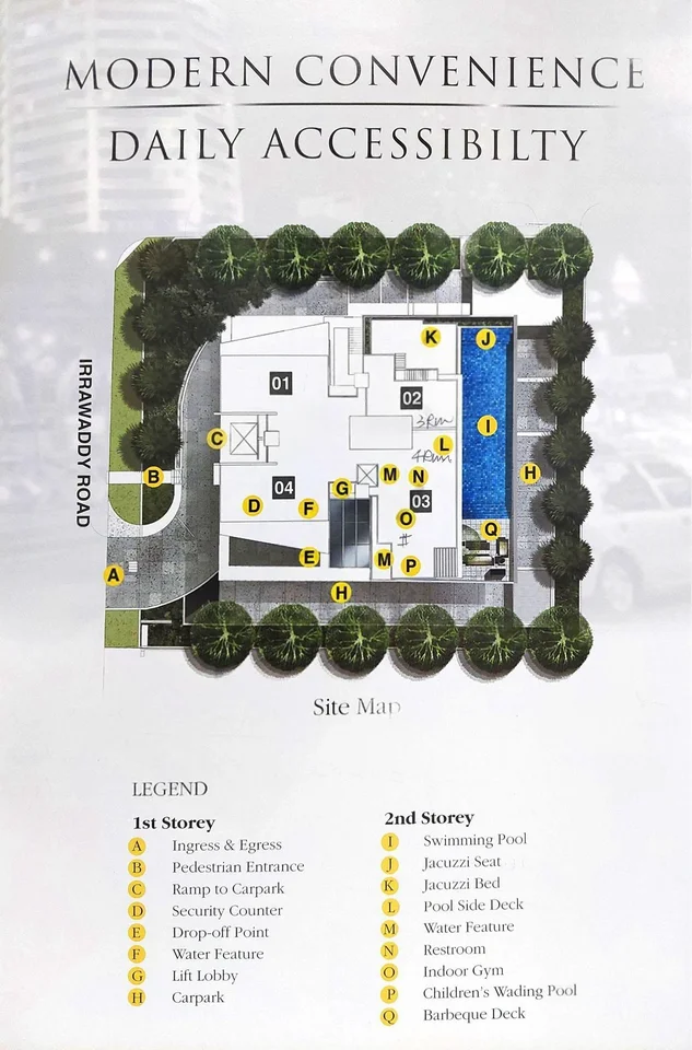 Site plan of The Centrio in Singapore