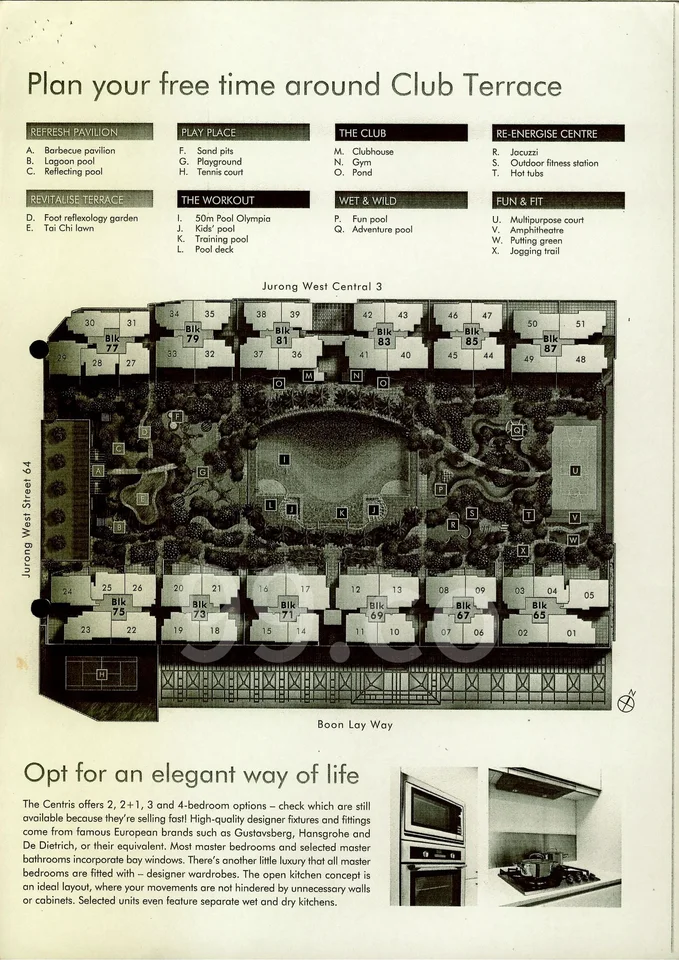 Site plan of The Centris in Singapore