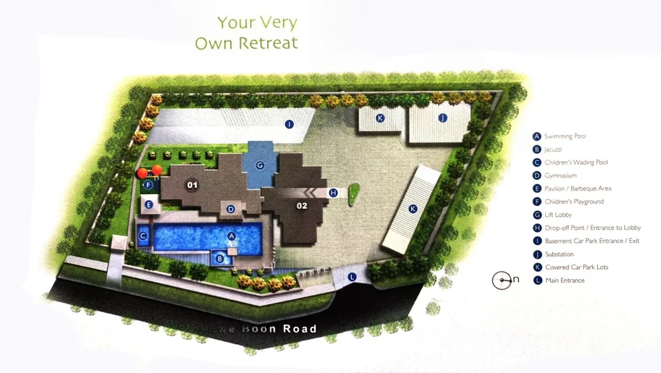 Site plan of The Citrine in Singapore