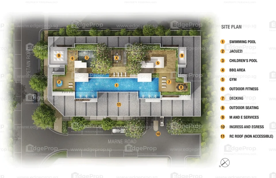 Site plan of The Citron Residences in Singapore