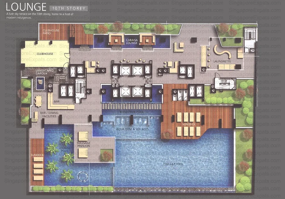 Site plan of The Clift in Singapore