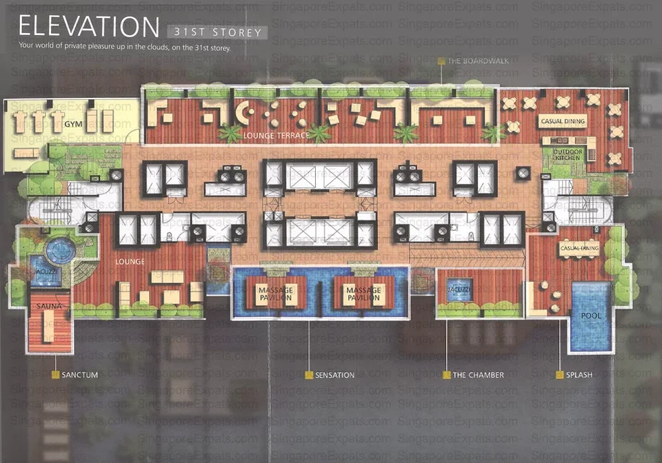 Site plan of The Clift in Singapore
