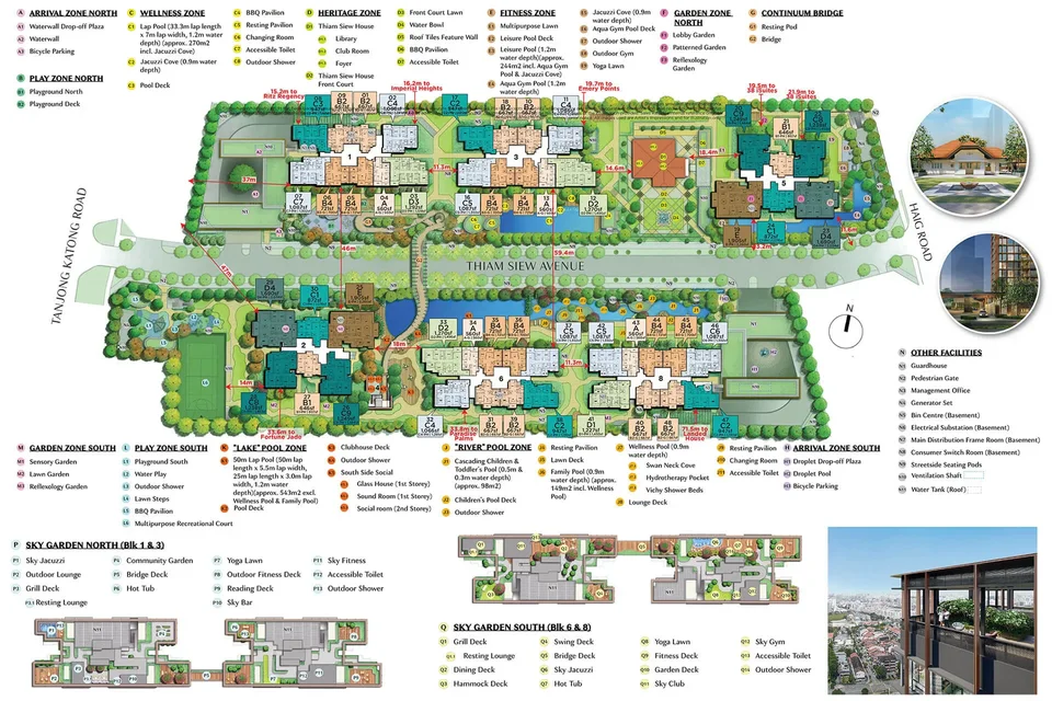 Site plan of The Continuum in Singapore