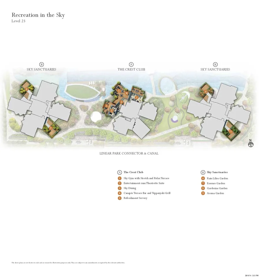 Site plan of The Crest in Singapore