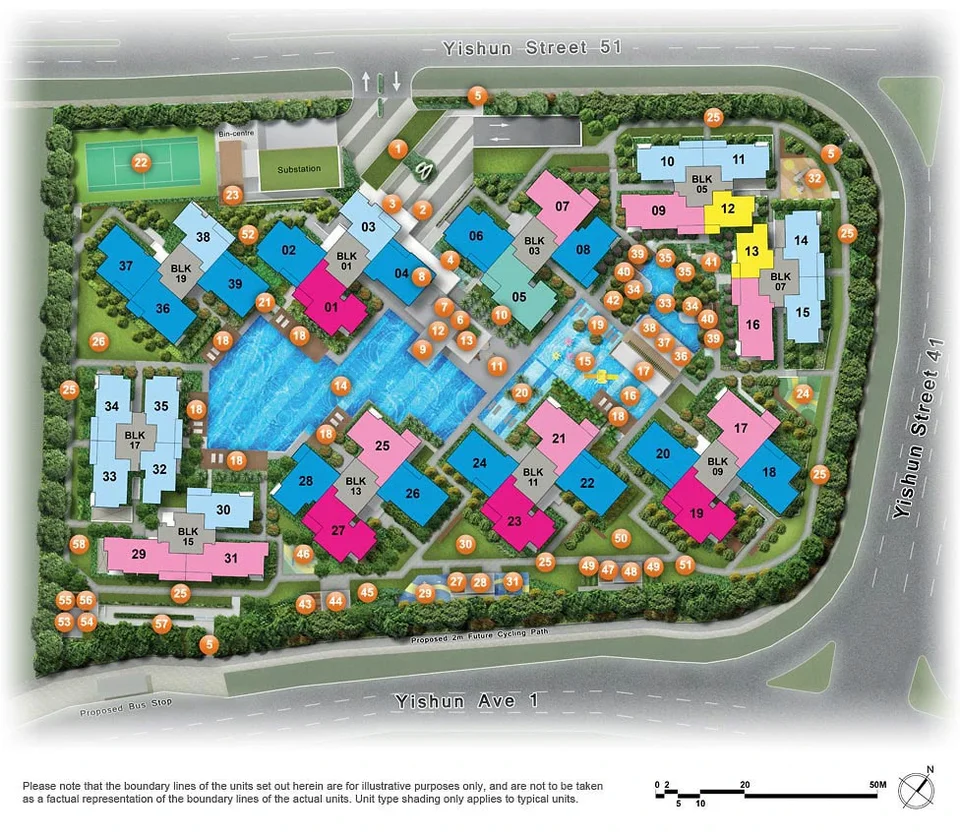 Site plan of The Criterion in Singapore