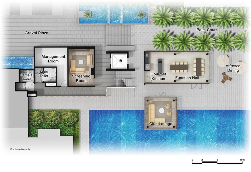 Site plan of The Criterion in Singapore