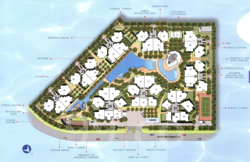 Site plan of The Eden At Tampines in Singapore
