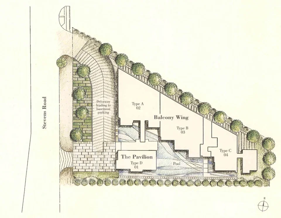 Site plan of The Element @STEVENS in Singapore