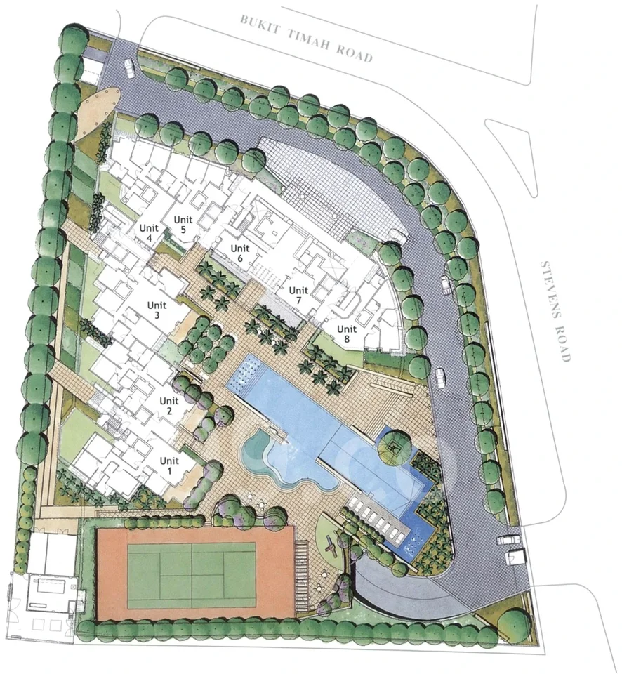 Site plan of The Equatorial in Singapore