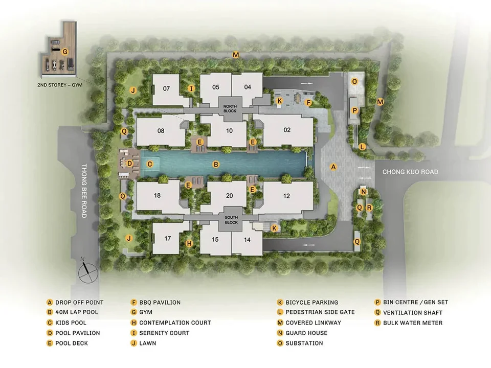Site plan of The Essence in Singapore