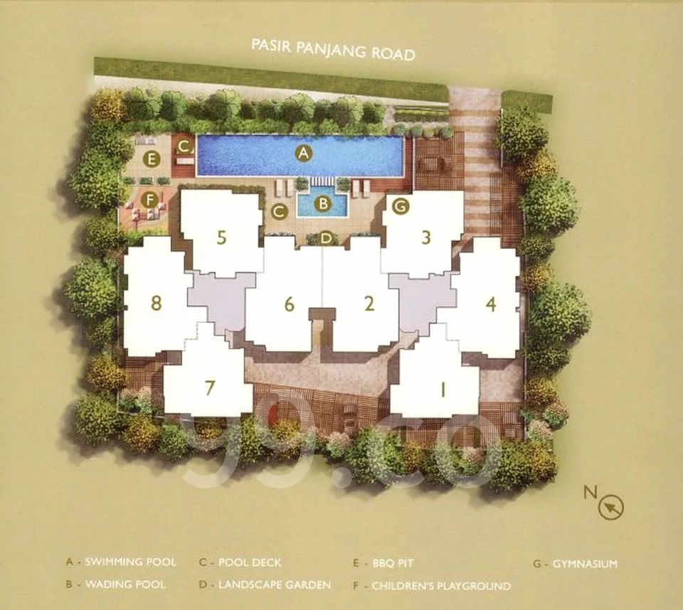 Site plan of The Estiva in Singapore