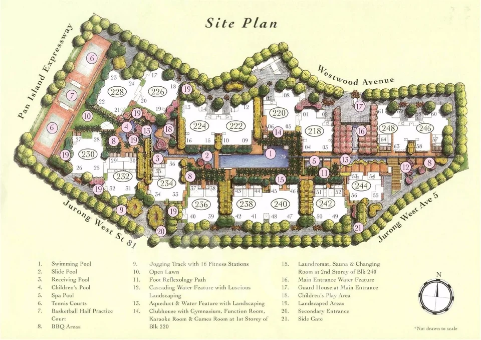 Site plan of The Floravale in Singapore