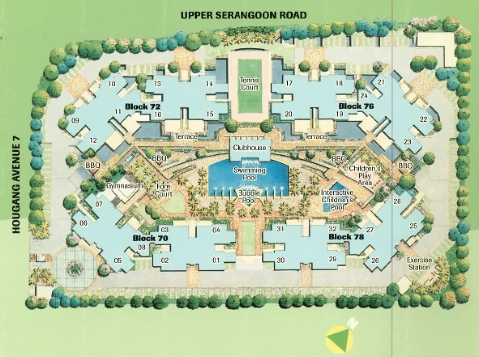 Site plan of The Florida in Singapore