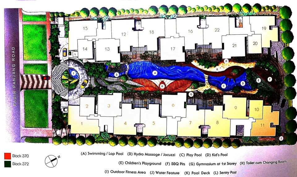 Site plan of The Foliage in Singapore