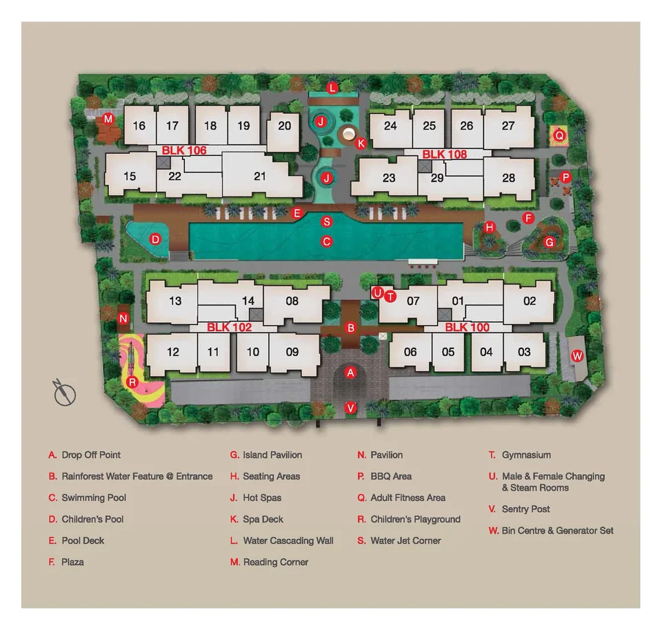 Site plan of The Foresta @MOUNT Faber in Singapore
