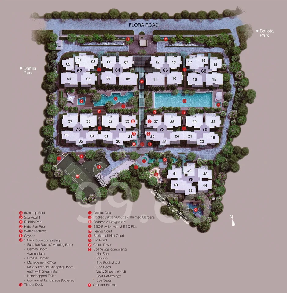 Site plan of The Gale in Singapore