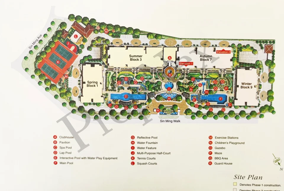 Site plan of The Gardens At Bishan in Singapore