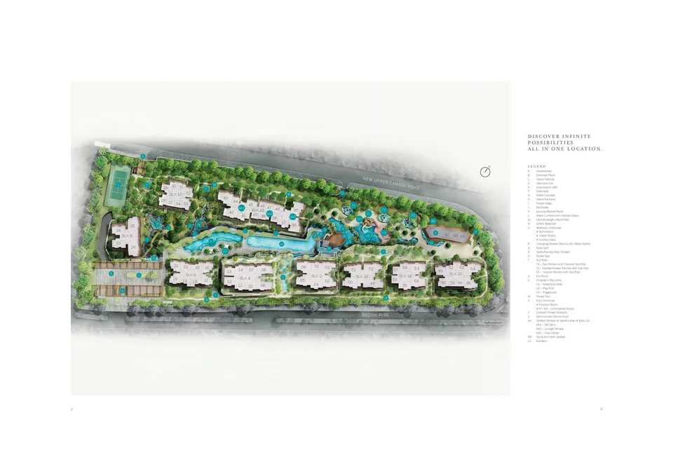 Site plan of The Glades in Singapore