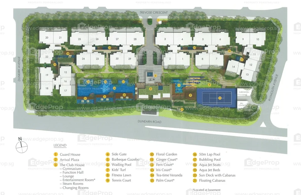 Site plan of The Glyndebourne in Singapore