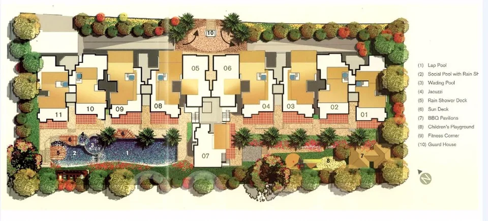 Site plan of The Grandhill in Singapore