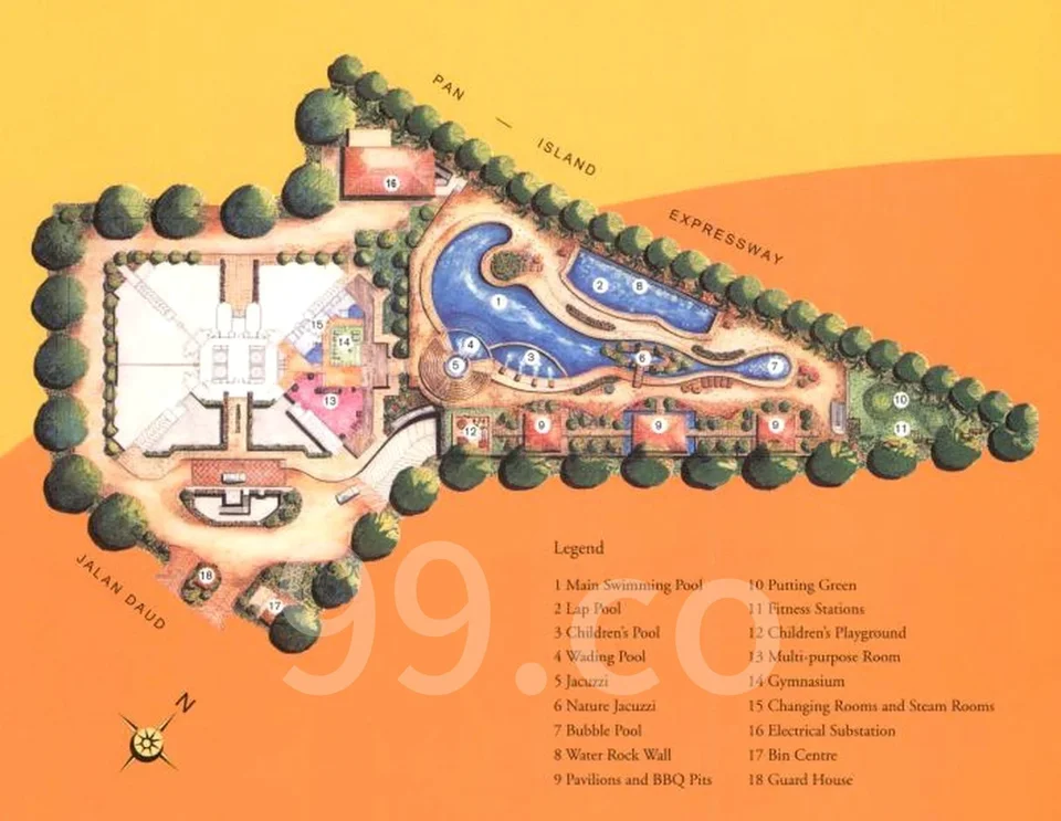 Site plan of The Heliconia in Singapore