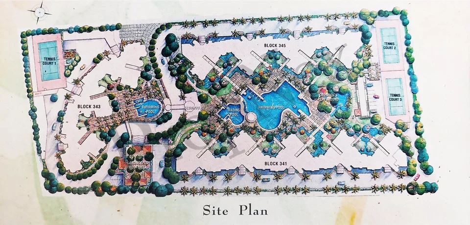 Site plan of The Hillside in Singapore