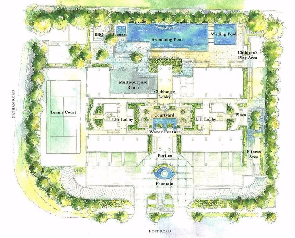 Site plan of The Horizon in Singapore