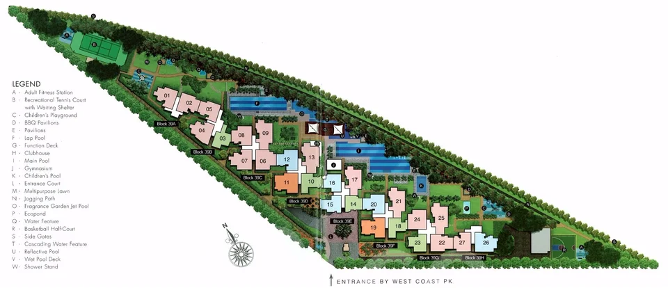 Site plan of The Infiniti in Singapore
