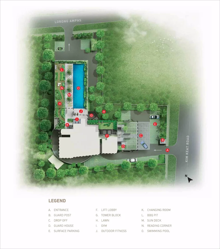 Site plan of The Interweave in Singapore