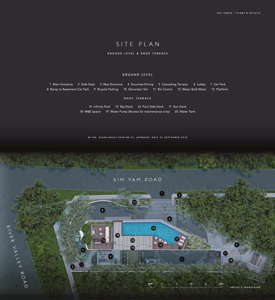 Site plan of The Iveria in Singapore