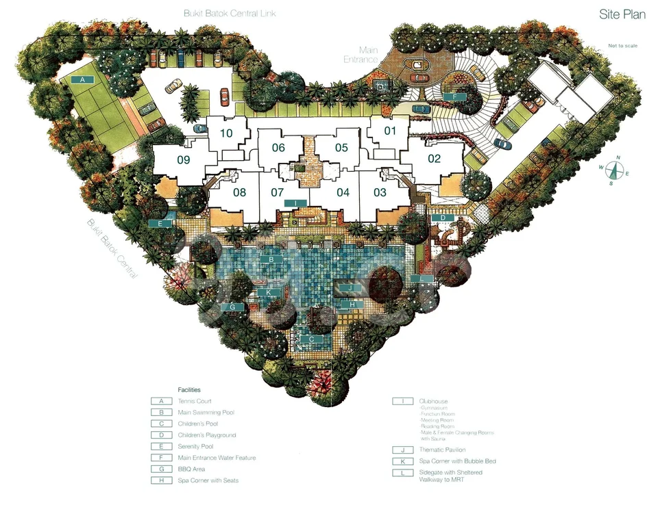Site plan of The Jade in Singapore