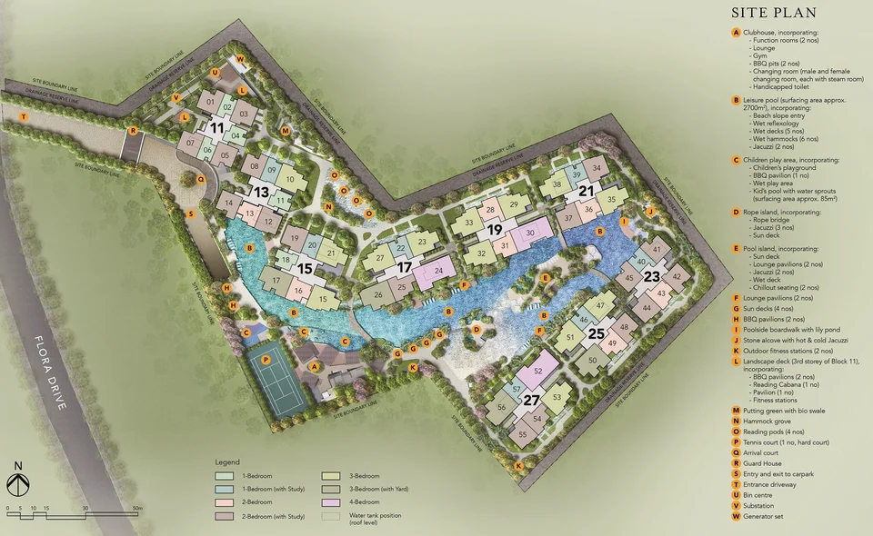 Site plan of The Jovell in Singapore