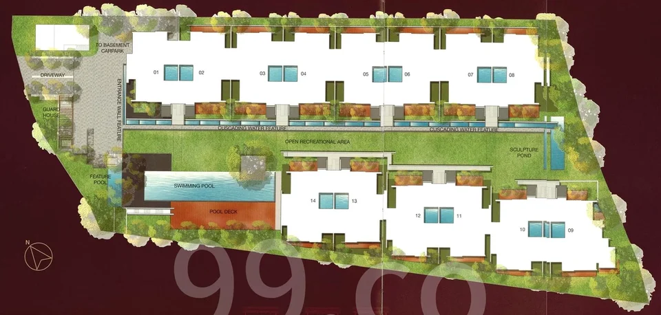 Site plan of The Ladyhill in Singapore