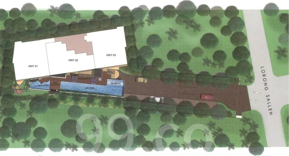 Site plan of The Lattiz in Singapore