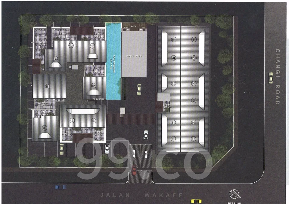 Site plan of The Lenox in Singapore
