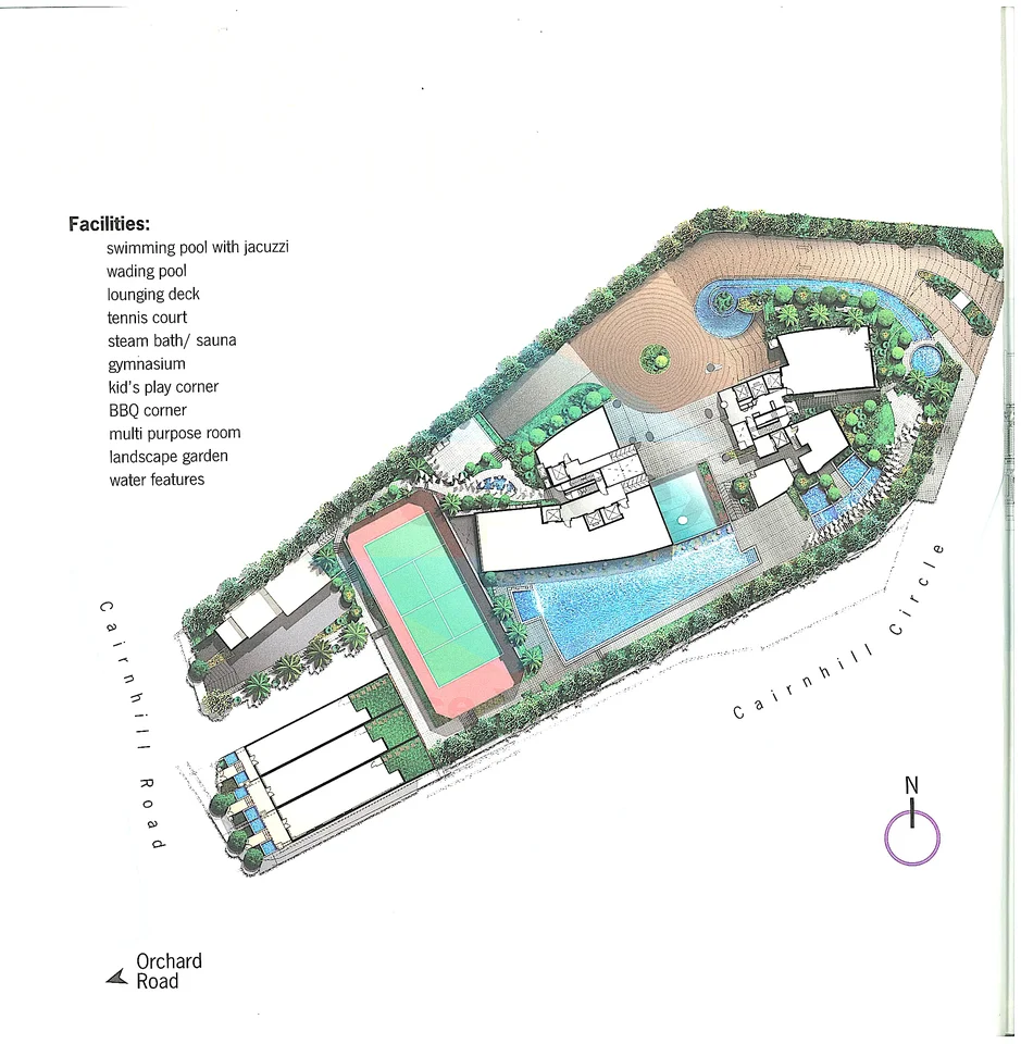 Site plan of The Light @CAIRNHILL in Singapore