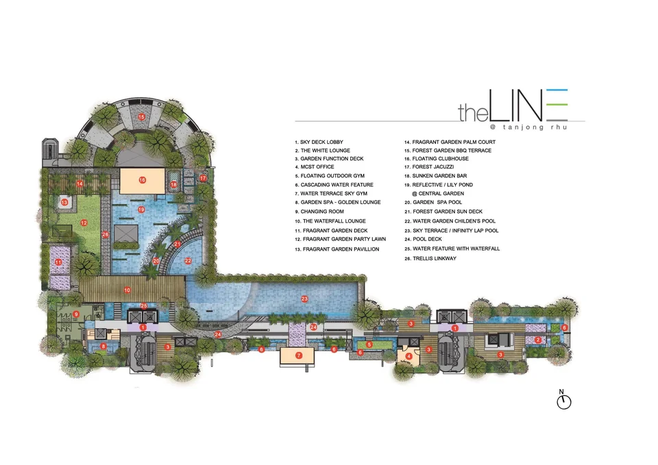 Site plan of The Line @TANJONG Rhu in Singapore