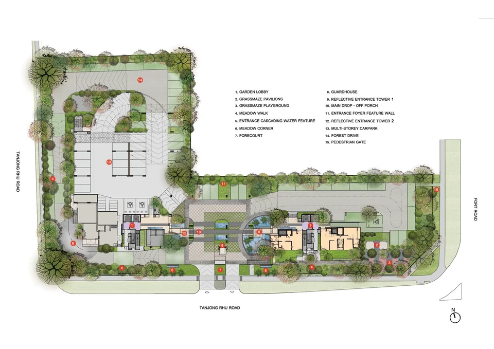 Site plan of The Line @TANJONG Rhu in Singapore