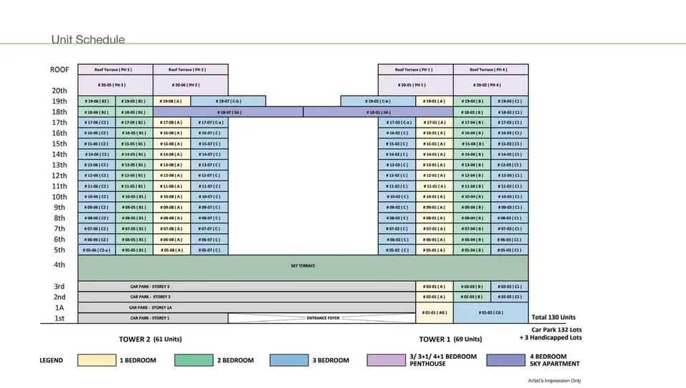 Site plan of The Line @TANJONG Rhu in Singapore