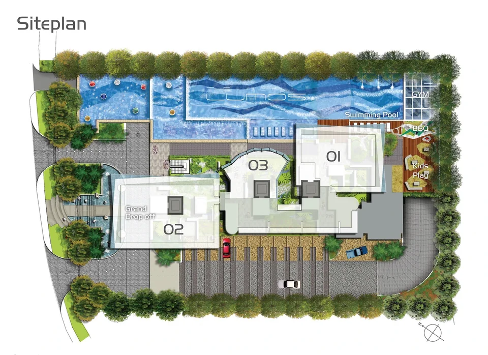 Site plan of The Lumos in Singapore