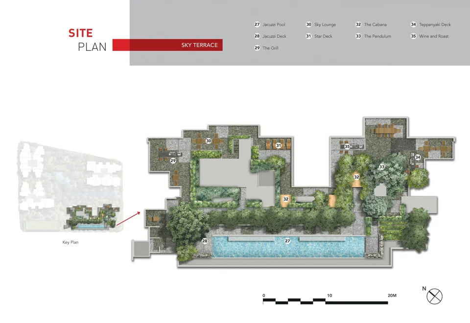 Site plan of The M in Singapore