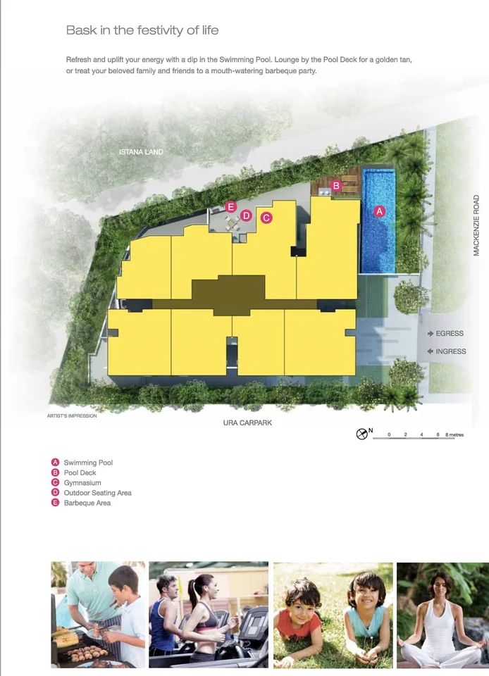 Site plan of The Mkz in Singapore