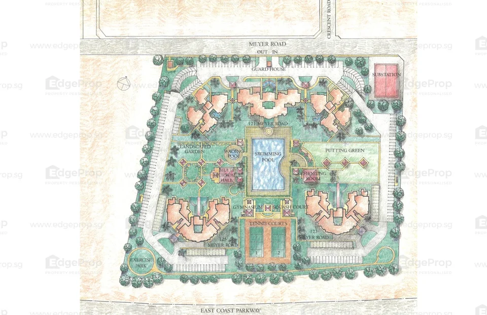 Site plan of The Makena in Singapore