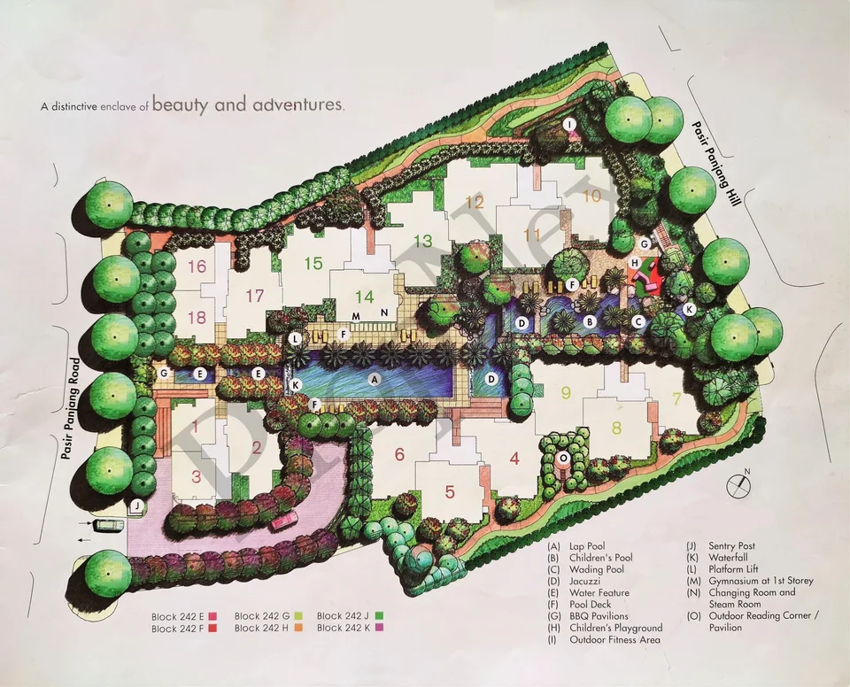 Site plan of The Maylea in Singapore
