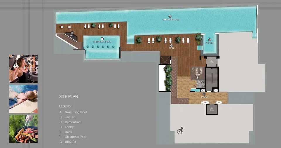 Site plan of The Mercury in Singapore