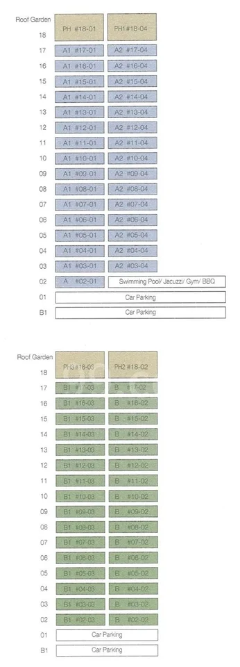 Site plan of The Mercury in Singapore