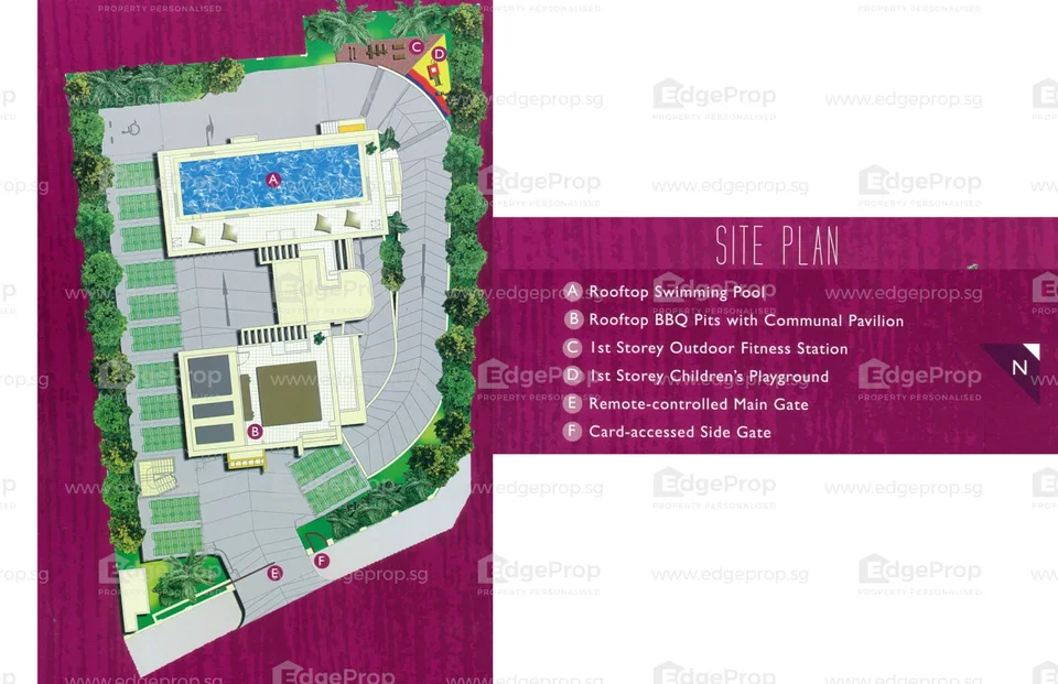 Site plan of The Merlot in Singapore