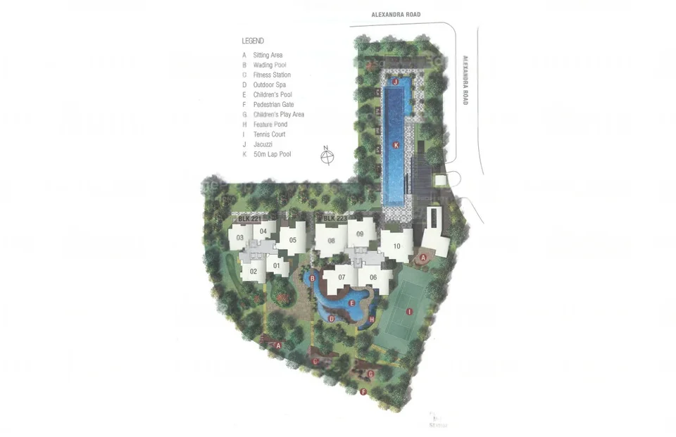 Site plan of The Metropolitan Condominium in Singapore