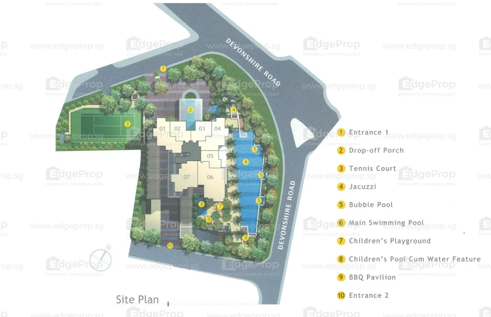 Site plan of The Metz in Singapore